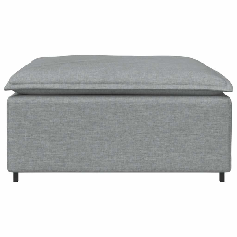 Modulares Sofa Fußhocker-Modul Hellgrau 100x100x48 cm