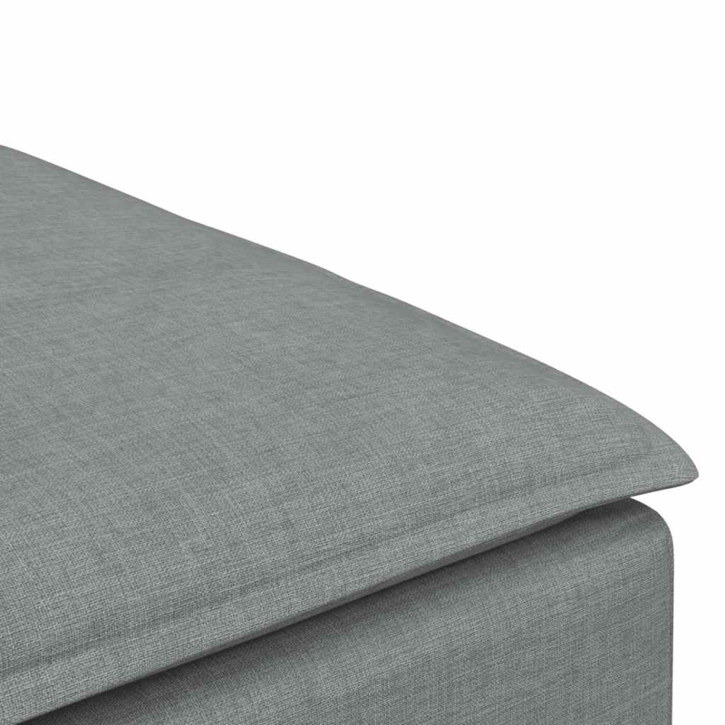 Modulares Sofa Fußhocker-Modul Hellgrau 100x100x48 cm