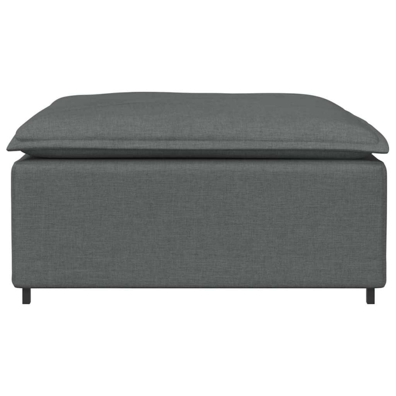 Modulares Sofa Fußhocker-Modul Dunkelgrau 100x100x48 cm