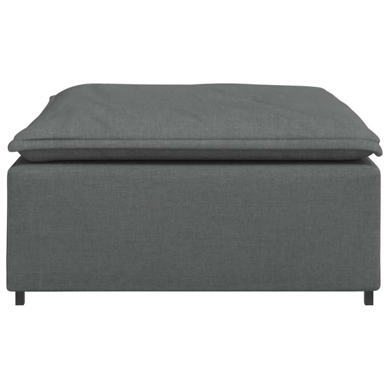Modulares Sofa Fußhocker-Modul Dunkelgrau 100x100x48 cm
