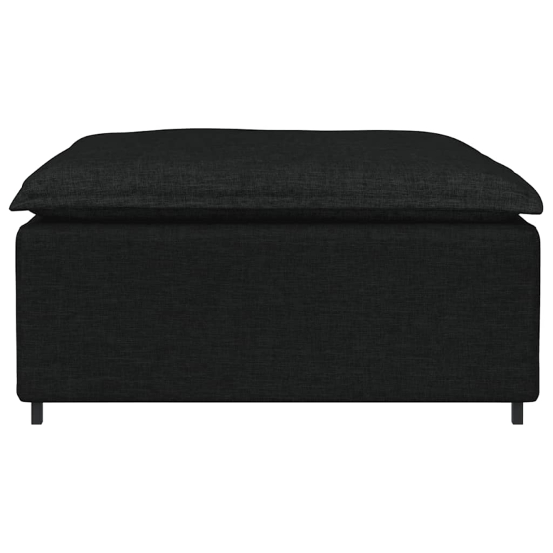 Modulares Sofa Fußhocker-Modul Schwarz 100x100x48 cm