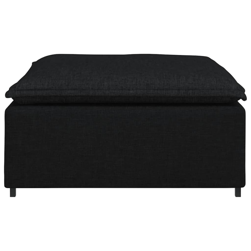 Modulares Sofa Fußhocker-Modul Schwarz 100x100x48 cm