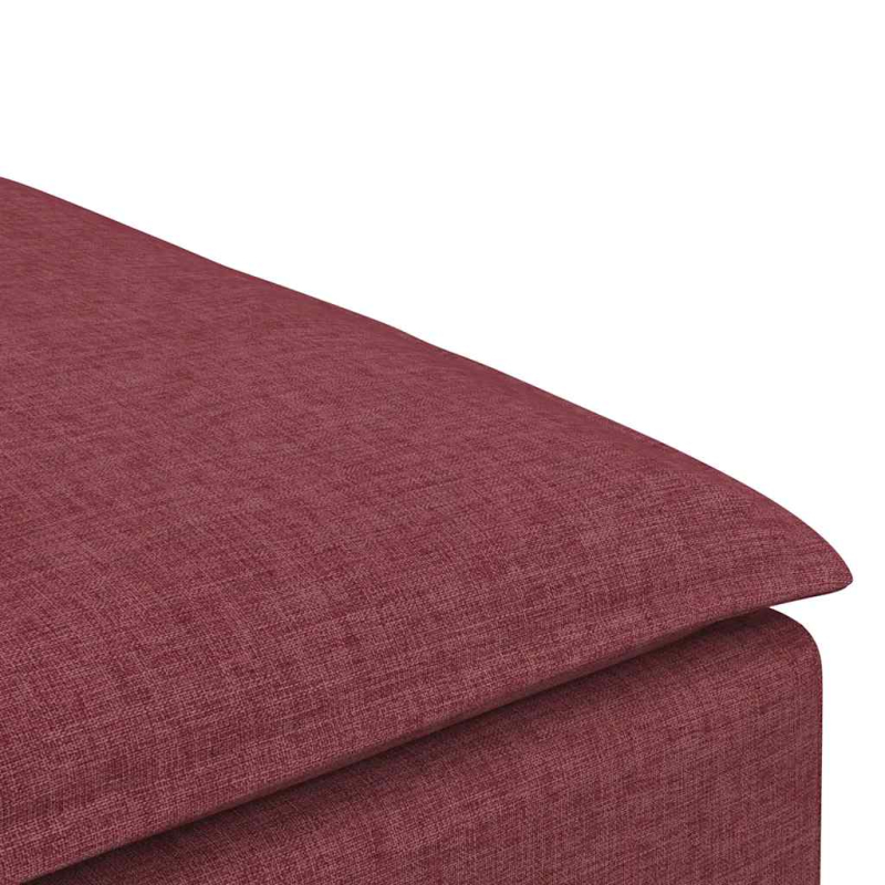 Modulares Sofa Fußhocker-Modul Weinrot 100x100x48 cm