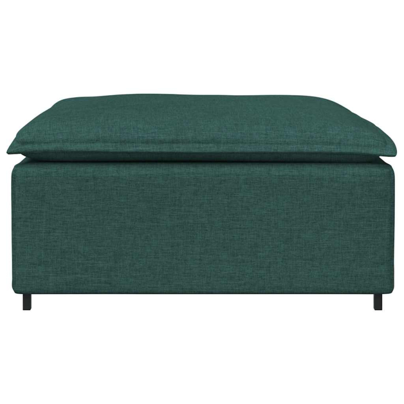 Modulares Sofa Fußhocker-Modul Dunkelgrün 100x100x48 cm