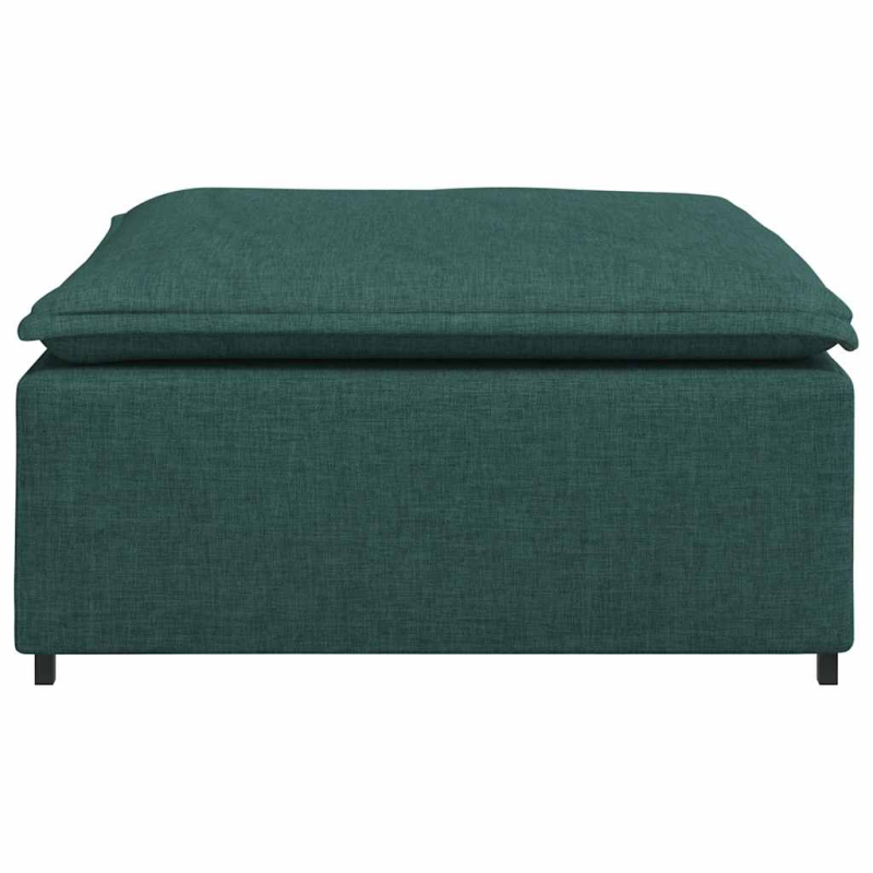 Modulares Sofa Fußhocker-Modul Dunkelgrün 100x100x48 cm
