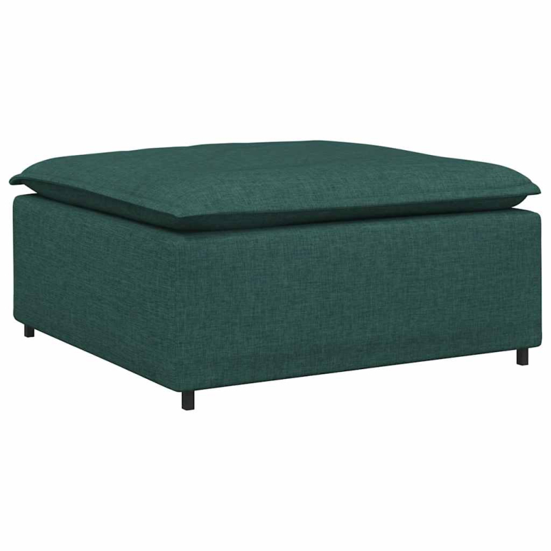 Modulares Sofa Fußhocker-Modul Dunkelgrün 100x100x48 cm