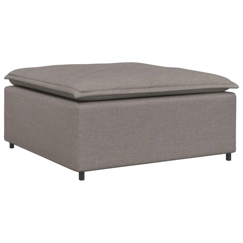 Modulares Sofa Fußhocker-Modul Taupe 100x100x48 cm