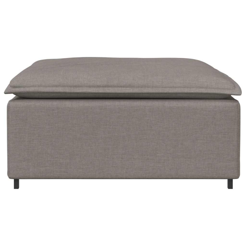 Modulares Sofa Fußhocker-Modul Taupe 100x100x48 cm