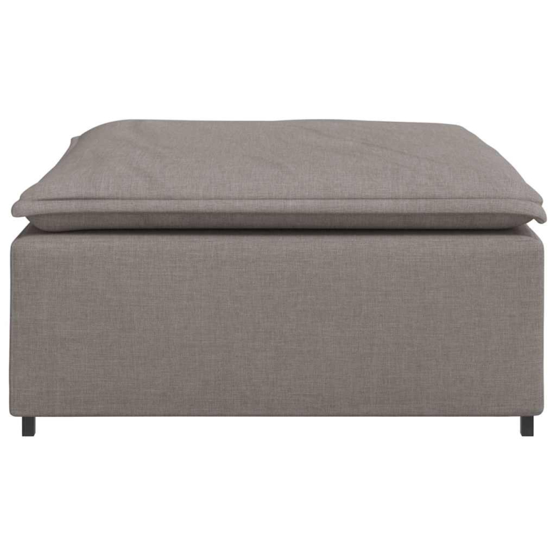 Modulares Sofa Fußhocker-Modul Taupe 100x100x48 cm