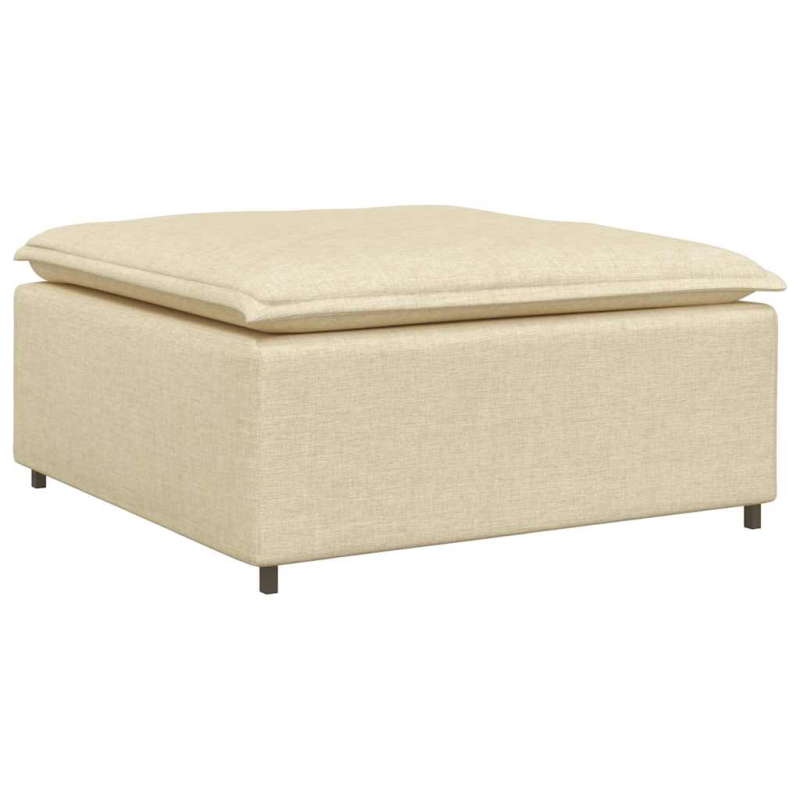 Modulares Sofa Fußhocker-Modul Creme 100x100x48 cm
