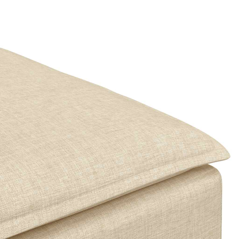 Modulares Sofa Fußhocker-Modul Creme 100x100x48 cm
