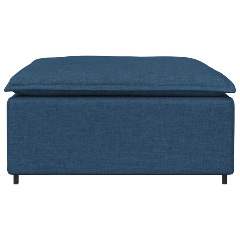 Modulares Sofa Fußhocker-Modul Blau 100x100x48 cm