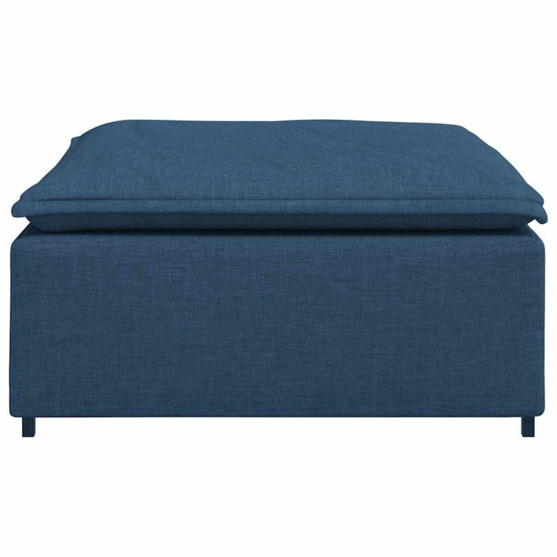 Modulares Sofa Fußhocker-Modul Blau 100x100x48 cm