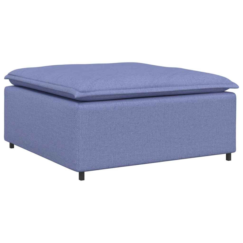 Modulares Sofa Fußhocker-Modul Jeansblau 100x100x48 cm