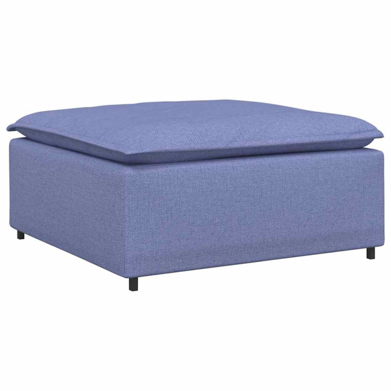 Modulares Sofa Fußhocker-Modul Jeansblau 100x100x48 cm