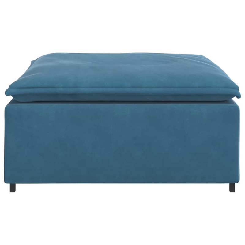 Modulares Sofa Fußhocker-Modul Blau 100x100x48 cm