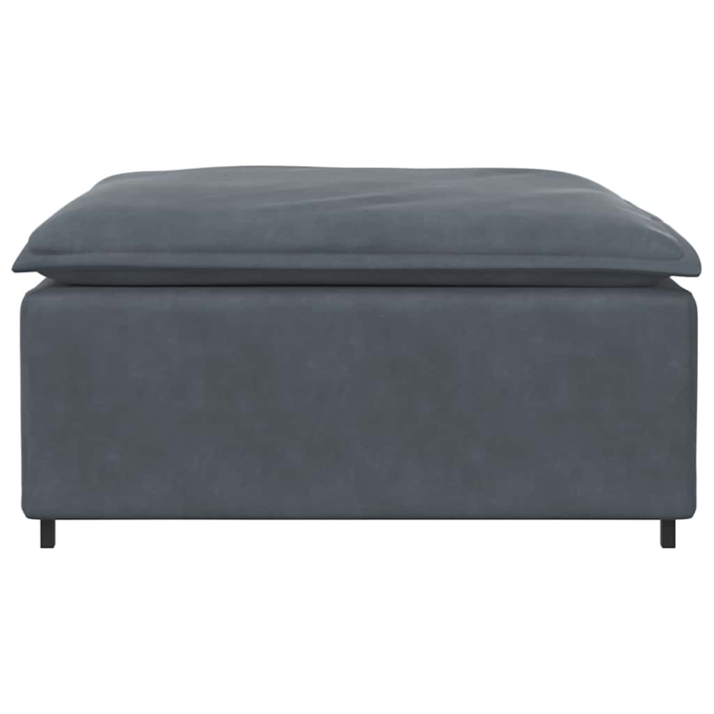 Modulares Sofa Fußhocker-Modul Dunkelgrau 100x100x48 cm