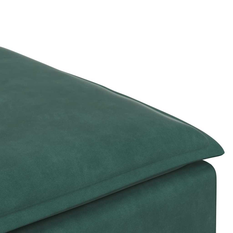 Modulares Sofa Fußhocker-Modul Dunkelgrün 100x100x48 cm