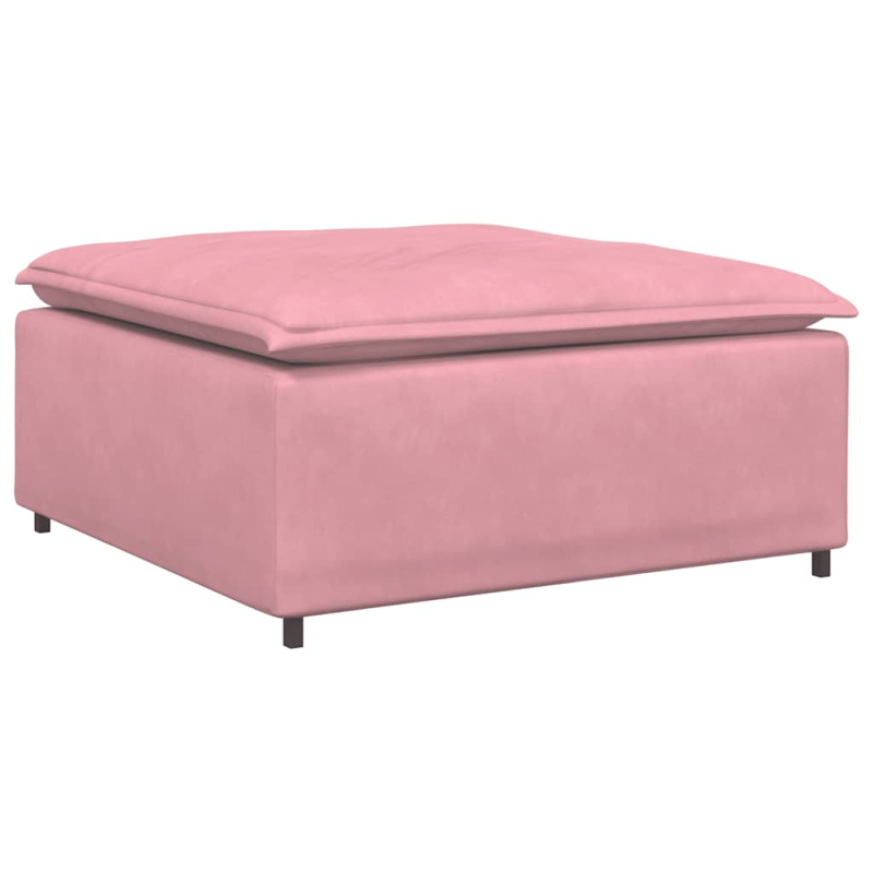 Modulares Sofa Fußhocker-Modul Rosa 100x100x48 cm