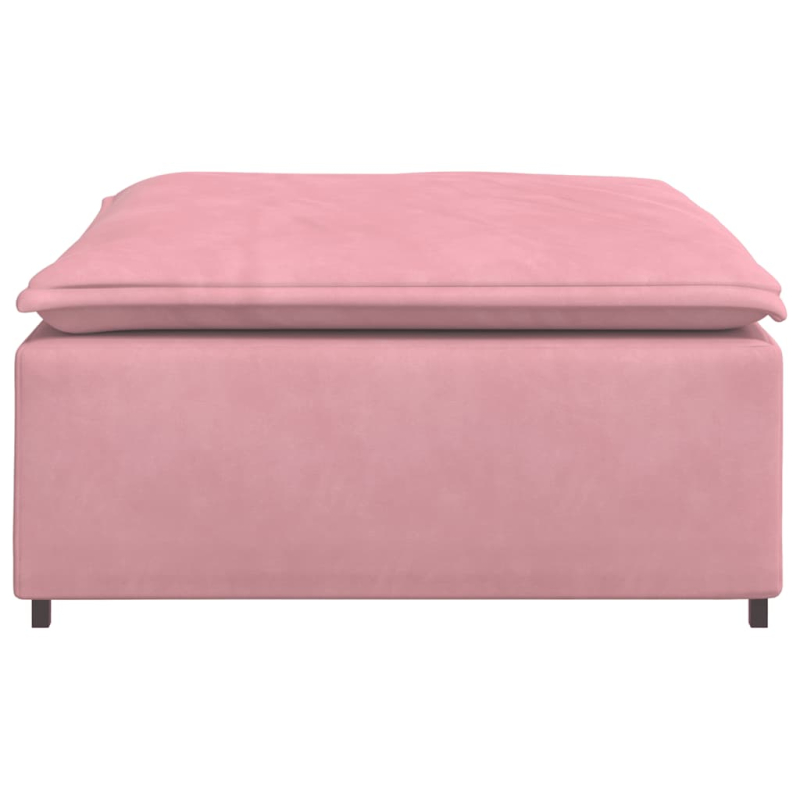 Modulares Sofa Fußhocker-Modul Rosa 100x100x48 cm