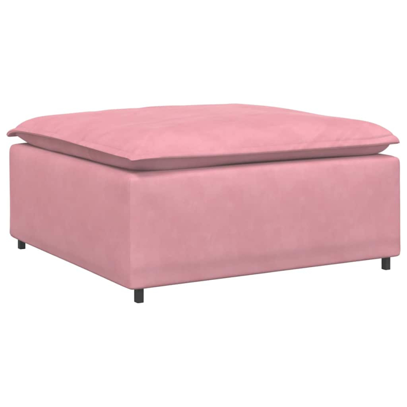 Modulares Sofa Fußhocker-Modul Rosa 100x100x48 cm