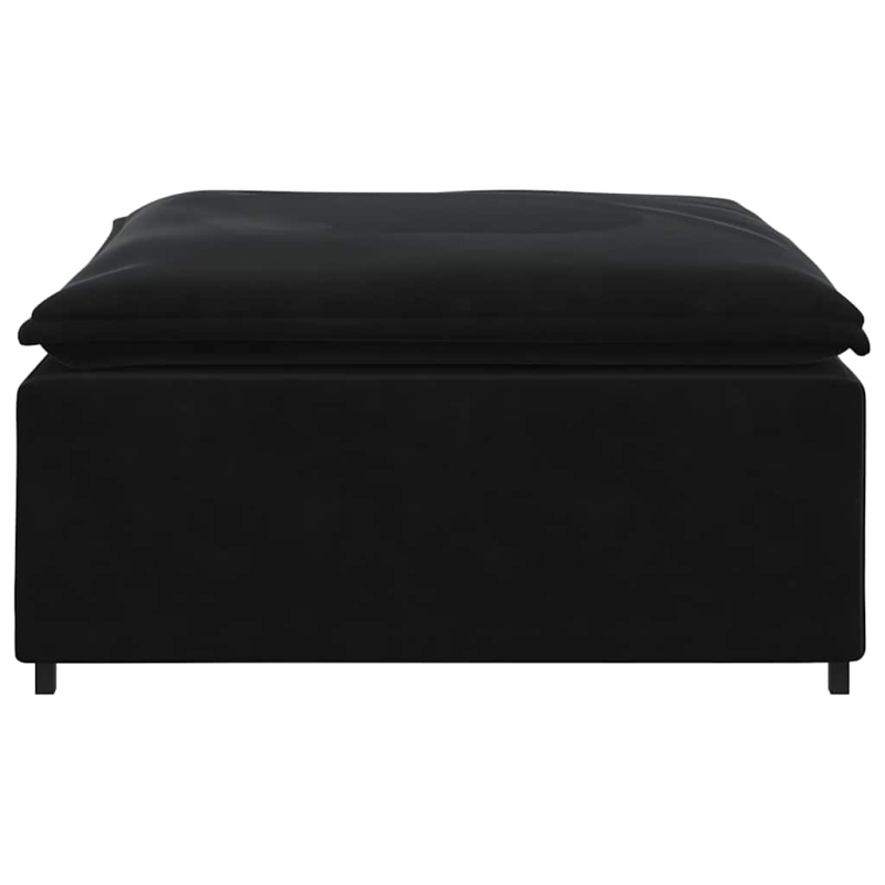 Modulares Sofa Fußhocker-Modul Schwarz 100x100x48 cm