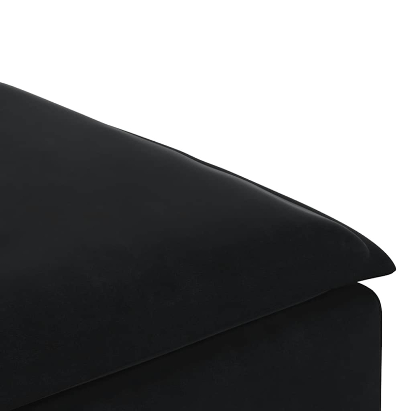 Modulares Sofa Fußhocker-Modul Schwarz 100x100x48 cm