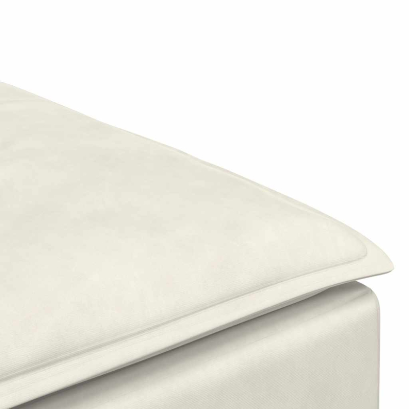 Modulares Sofa Fußhocker-Modul Creme 100x100x48 cm