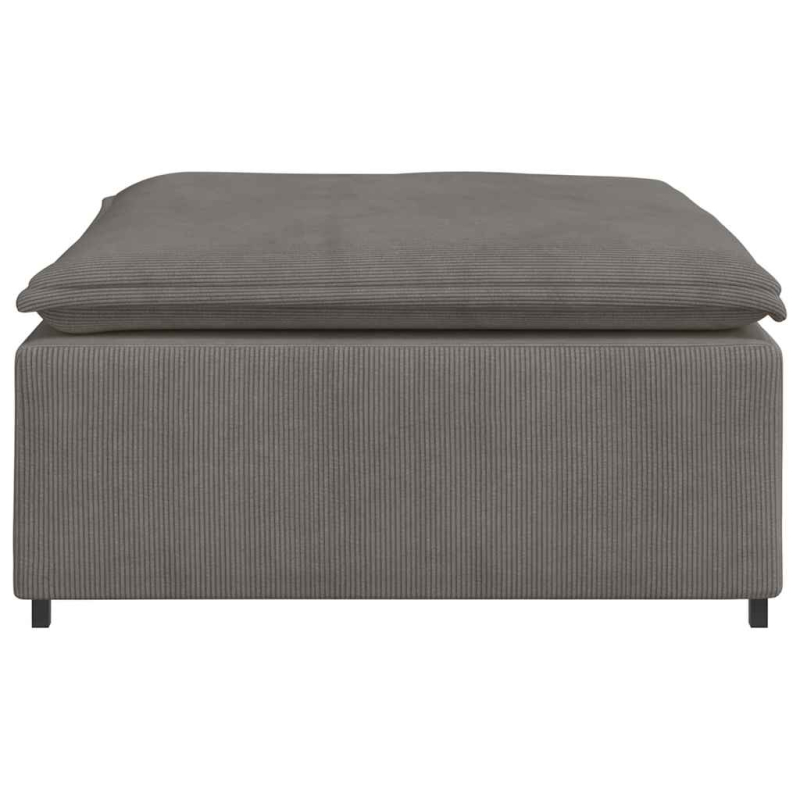 Modulares Sofa Fußhocker-Modul Hellgrau 100x100x48 cm