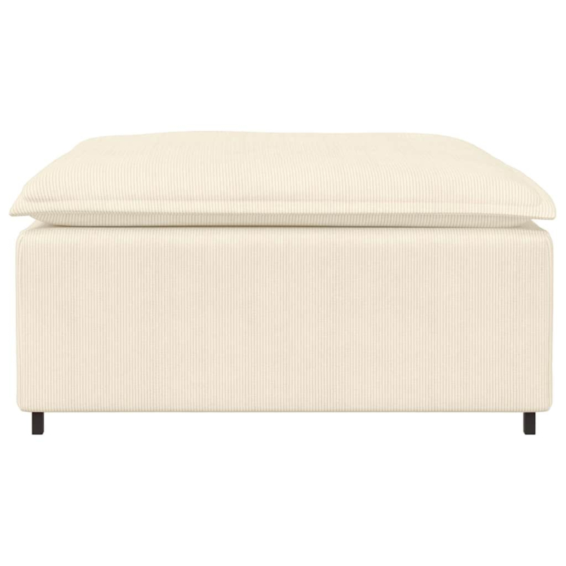 Modulares Sofa Fußhocker-Modul Creme 100x100x48 cm