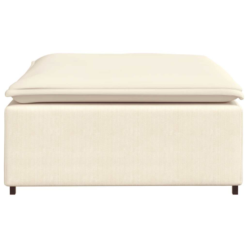 Modulares Sofa Fußhocker-Modul Creme 100x100x48 cm
