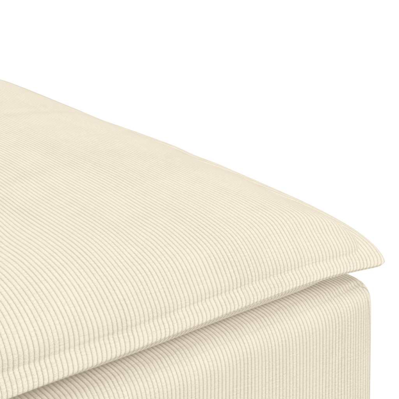 Modulares Sofa Fußhocker-Modul Creme 100x100x48 cm