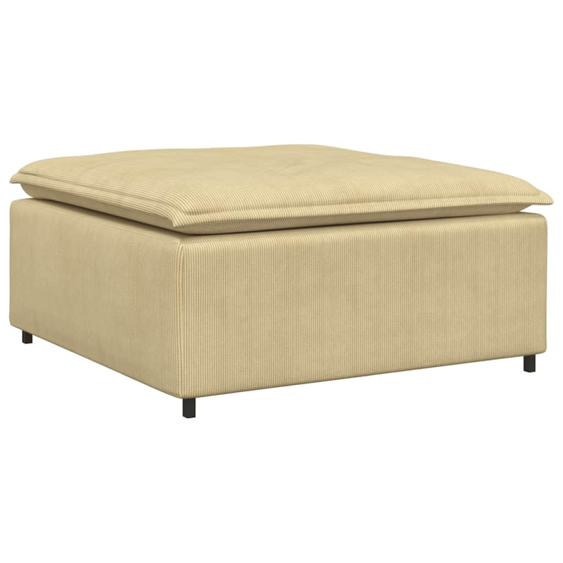 Modulares Sofa Fußhocker-Modul Hellgrün Grau 100x100x48 cm