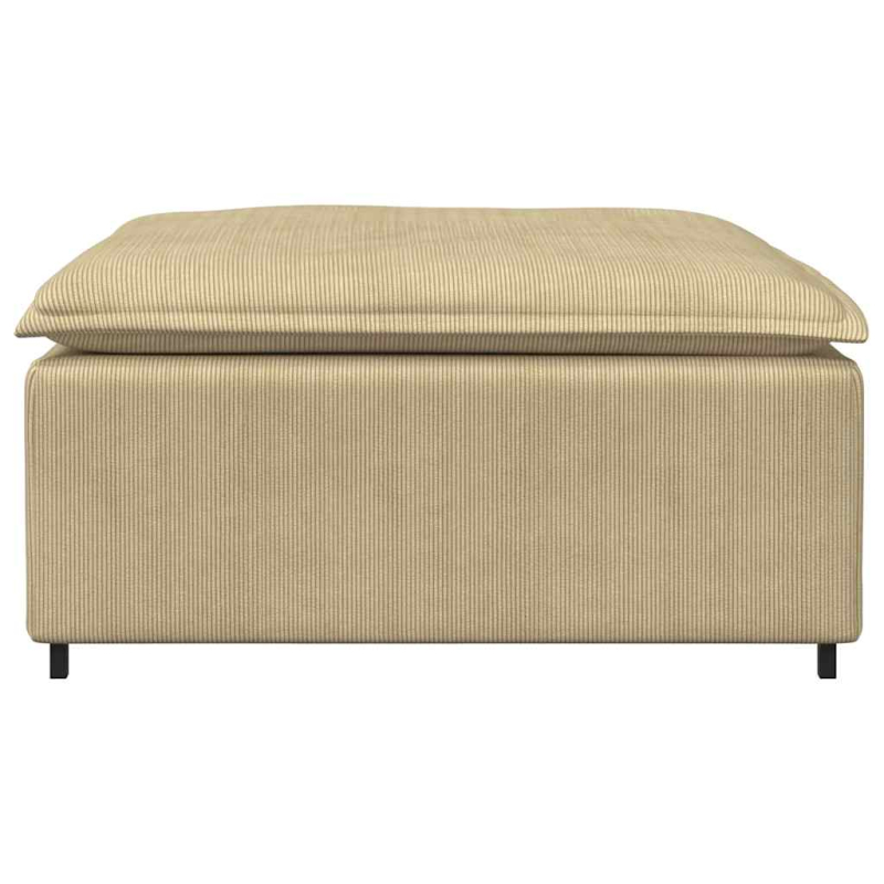 Modulares Sofa Fußhocker-Modul Hellgrün Grau 100x100x48 cm