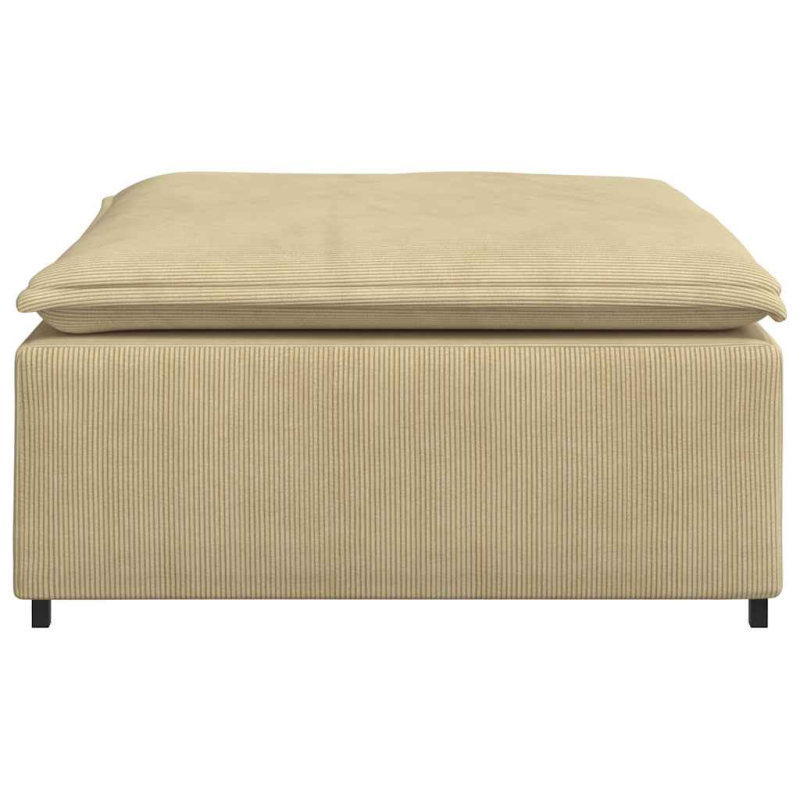 Modulares Sofa Fußhocker-Modul Hellgrün Grau 100x100x48 cm