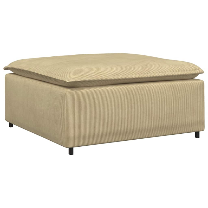 Modulares Sofa Fußhocker-Modul Hellgrün Grau 100x100x48 cm