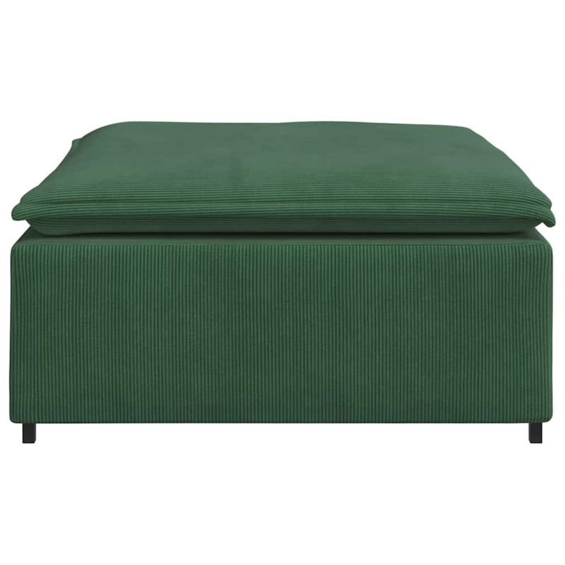 Modulares Sofa Fußhocker-Modul Dschungelgrün 100x100x48 cm