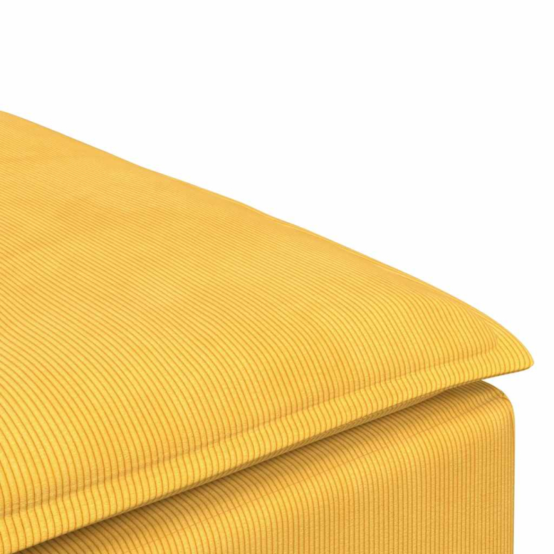 Modulares Sofa Fußhocker-Modul Hellgelb 100x100x48 cm