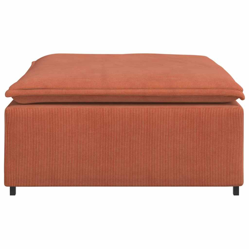 Modulares Sofa Fußhocker-Modul Rot Orange 100x100x48 cm
