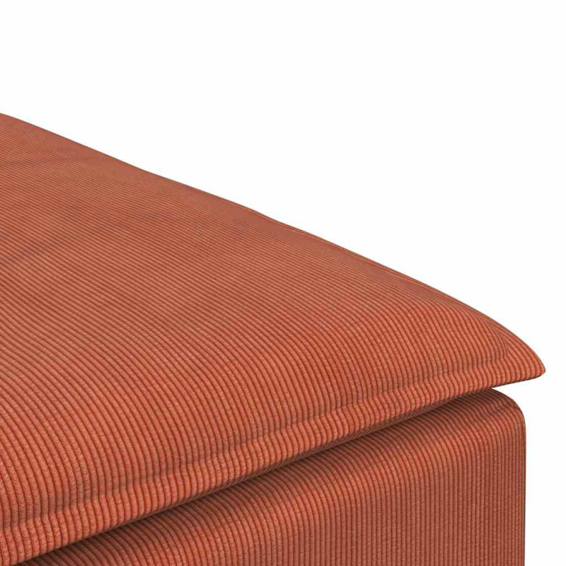 Modulares Sofa Fußhocker-Modul Rot Orange 100x100x48 cm