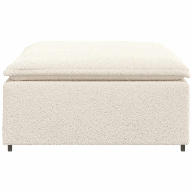 Modulares Sofa Fußhocker-Modul Creme 100x100x48 cm