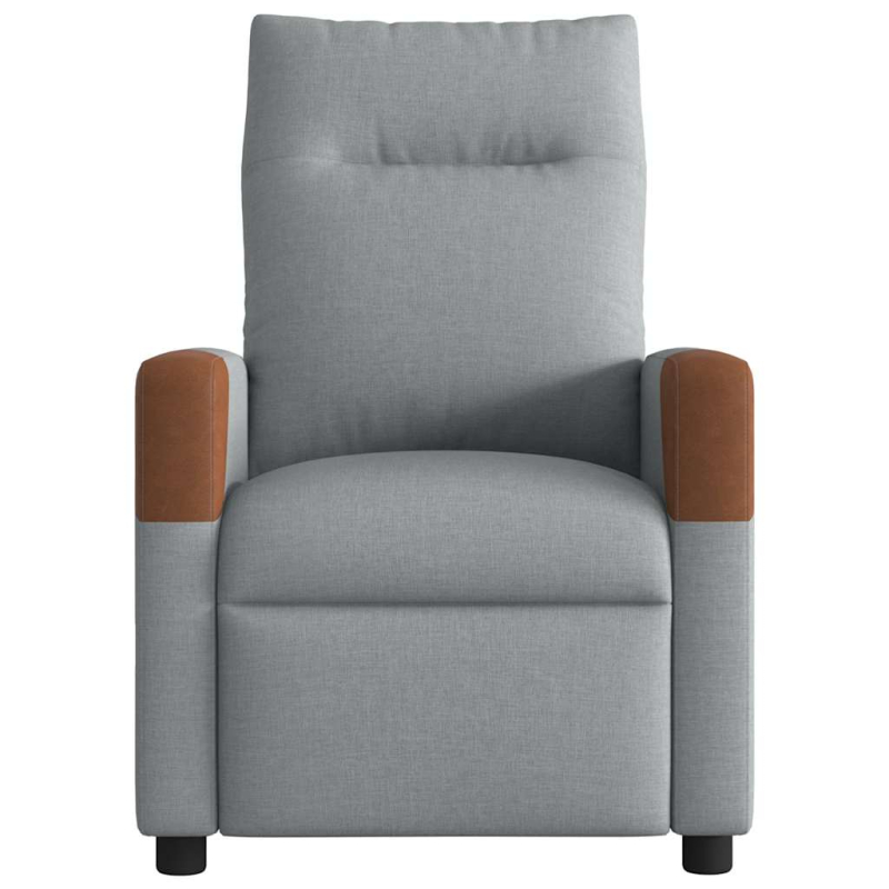 Massagesessel Hellgrau Stoff