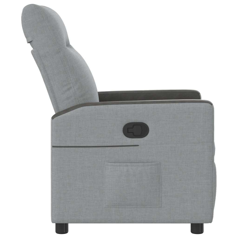 Relaxsessel Hellgrau Stoff