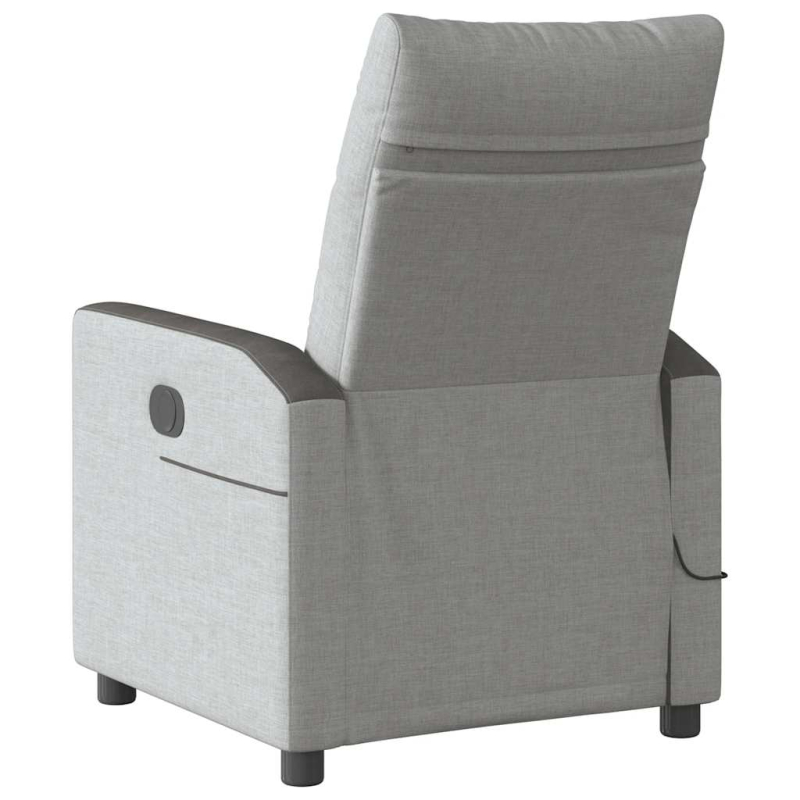 Massagesessel Wolkengrau Stoff