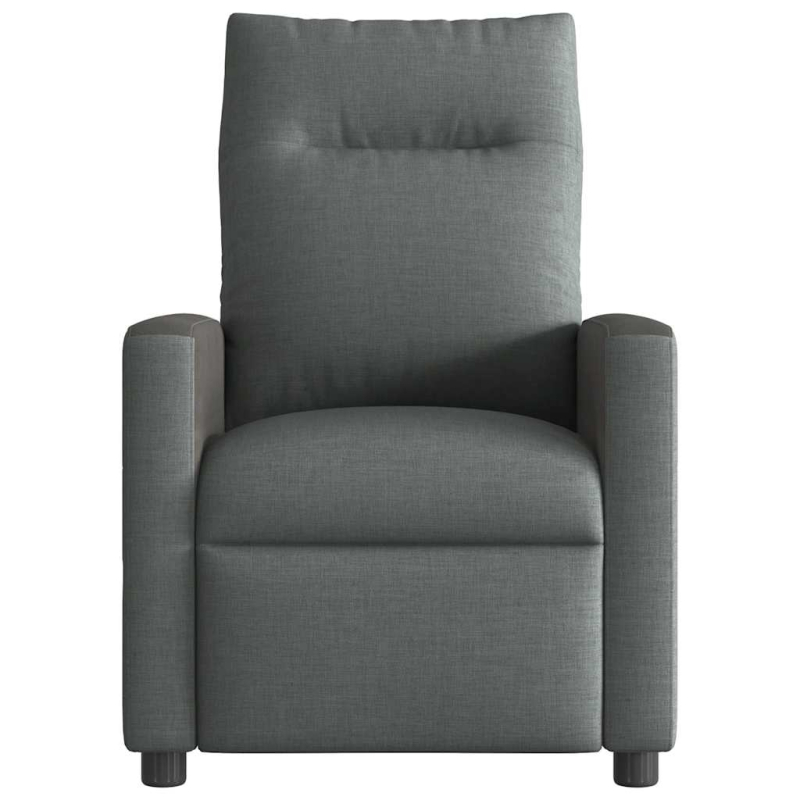 Massagesessel Dunkelgrau Stoff