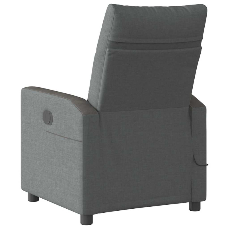 Massagesessel Dunkelgrau Stoff