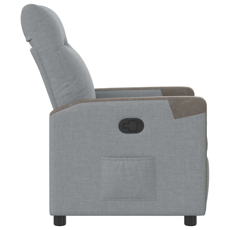 Relaxsessel Hellgrau Stoff