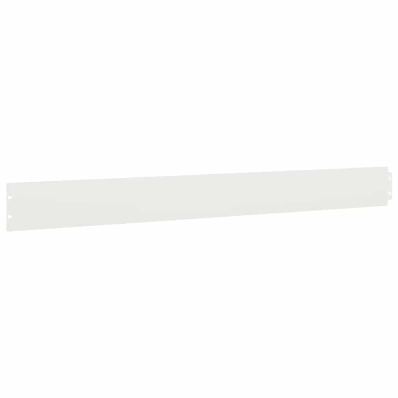 Rasenkanten 50 Stk. Weiß 10x103 cm Kaltgewalzter Stahl