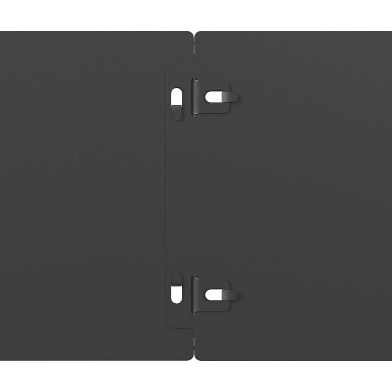 Rasenkanten 50 Stk. Schwarz 15x103 cm Kaltgewalzter Stahl