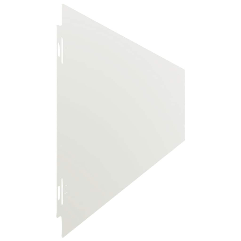 Rasenkanten 50 Stk. Weiß 15x103 cm Kaltgewalzter Stahl